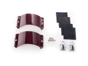 2x Clamcleat CL244/S1 Aubergine Strap, 4x Screws, 4x Rubber