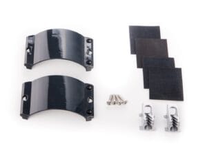 2x Clamcleat CL244/S7 Graphite Grey Strap, 4x Screws,4x Rub