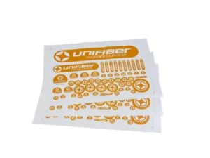 Unifiber Sticker Sheet Orange