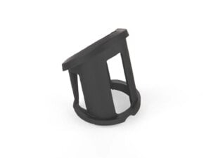 Collar Outside Carbon Tail Black