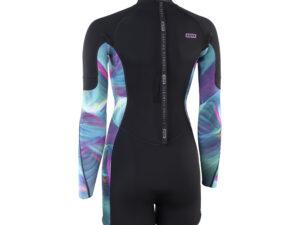 IOW Wetsuit Amaze Shorty 2.0 LS Back Zip women tropical-palm-glitch