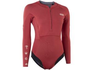 IOW Wetsuit Amaze Hot Shorty 1.5 LS Front Zip women scarlet-red